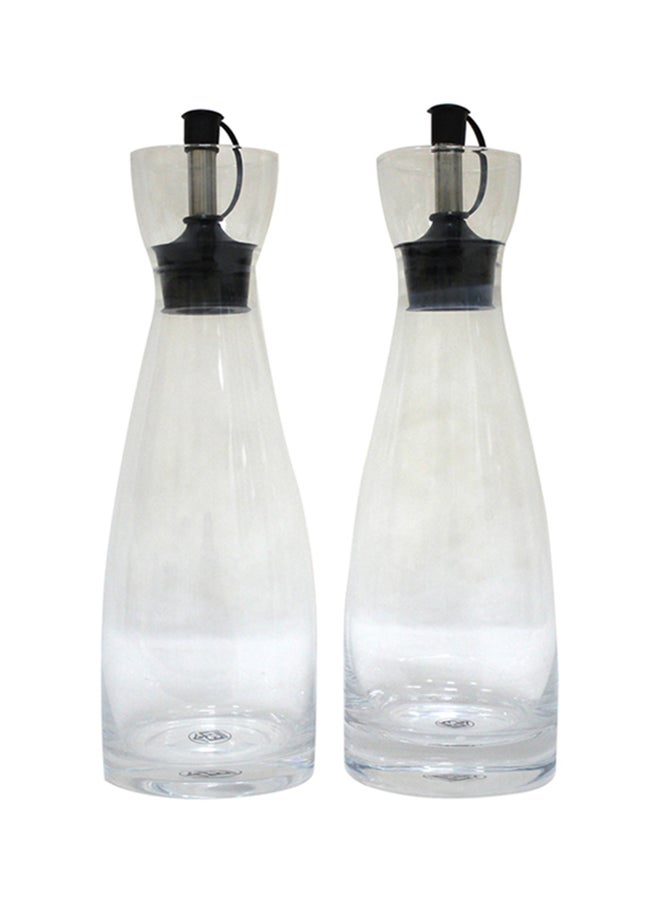 Cc 2-Piece Oil And Vinegar Bottle Set Clear 15x7x22centimeter  - Image 1