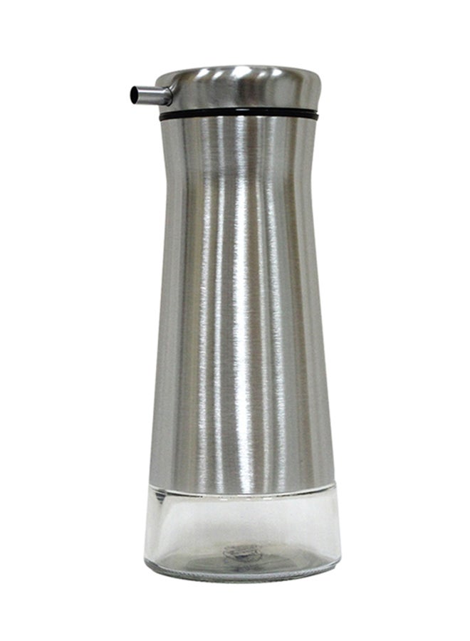 Cc Oil Dispenser Jar Silver/Clear 18x7x7cm  - Image 1