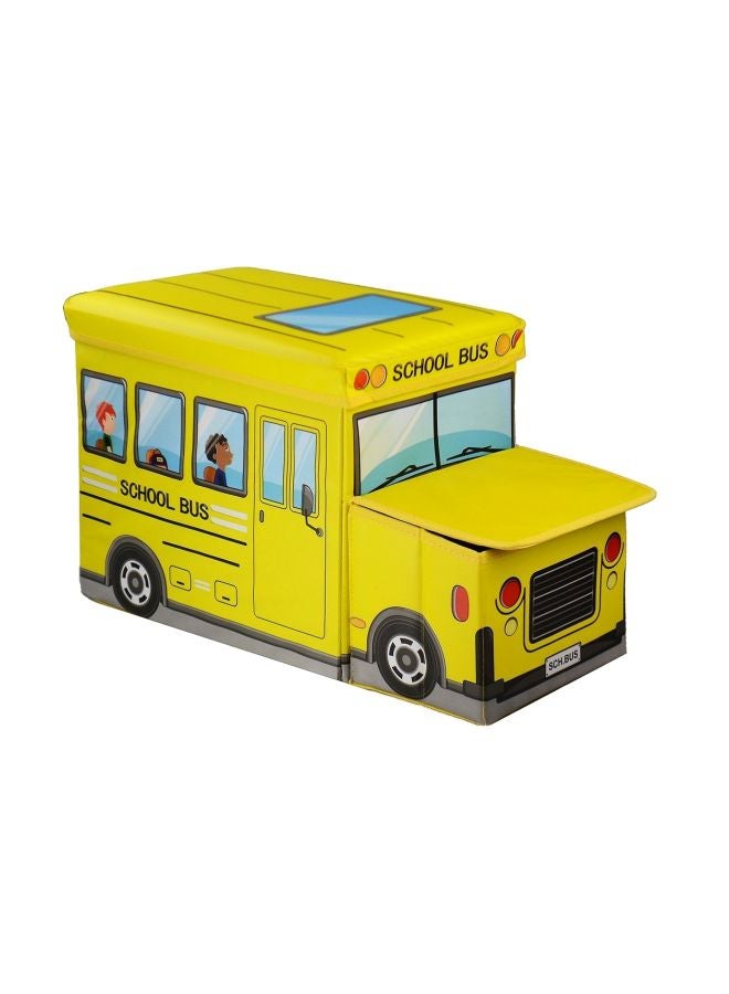Inditradition School Bus Play Vehicle And Storage Box Yellow - Image 1