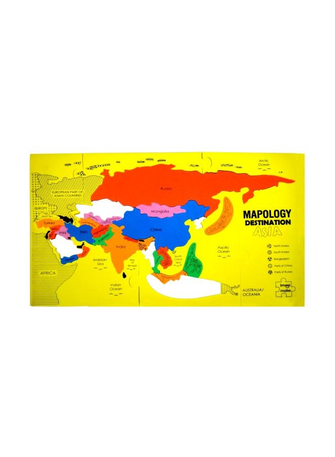 Imagimake - 29-Piece Mapology Asia Map Puzzle Set MP05 - Image 1