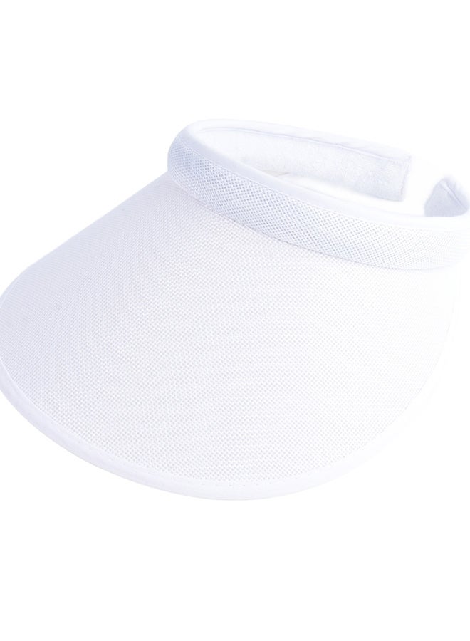 Topless Tennis Golf Headband Hat White