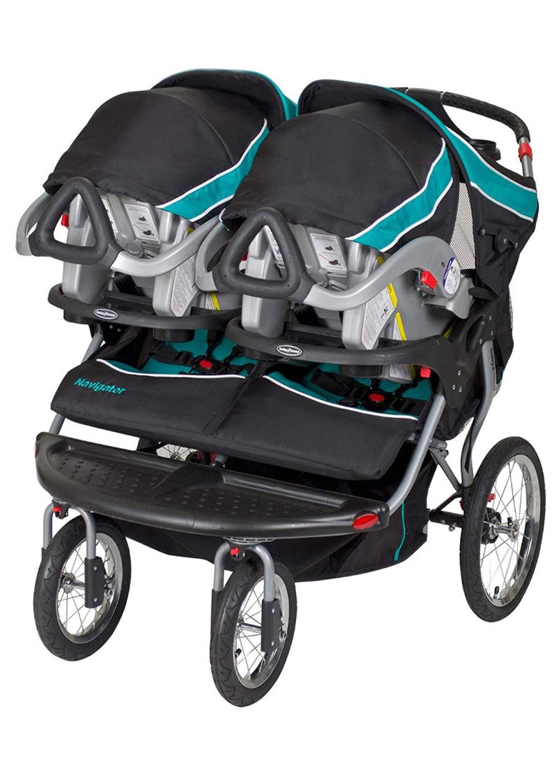 babytrend Double Navigator Jogger Travel System Stroller - Little Baby  - Image 2