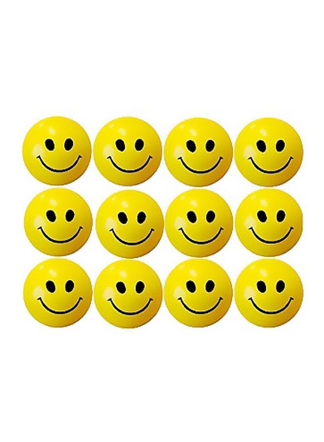 N M Z 12-Piece Smile Face Squeeze Ball  - Image 1