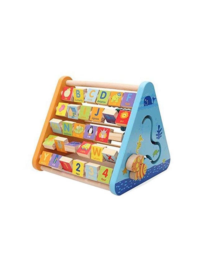 FunBlast Educational Learning Wooden Activity Triangle - Image 1