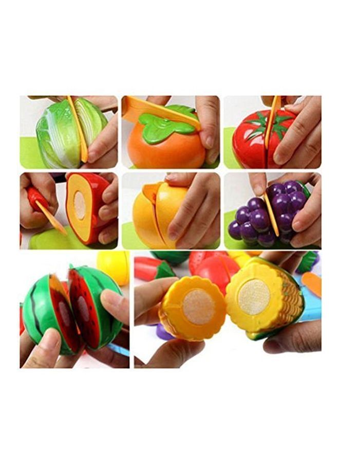ZZ ZONEX 8-Piece Fruits and Vegetables Cutting Play Toy Set - Image 2