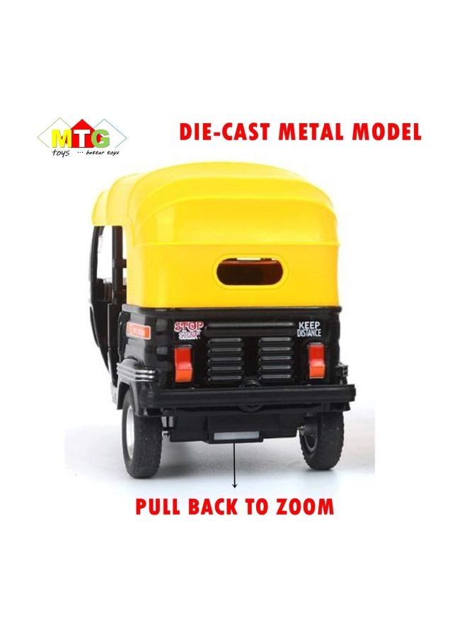 MTG Die Cast Metal Model Bajaj Auto Rickshaw  CNG AUTO Multicolour  - Image 3