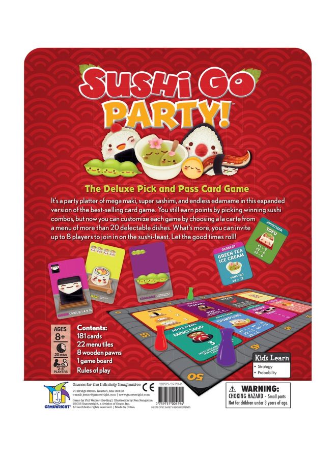 Sushi Go Party! Card Game Set CSG-SUSHI_P