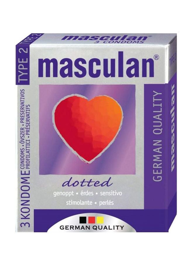 masculan 3-Piece Dotted Condom 