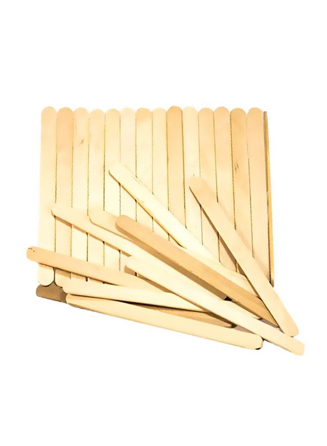 100-Piece Wooden Ice Cream Popsicle Sticks Craft Kit HK-Icecreamsstick - Image 1