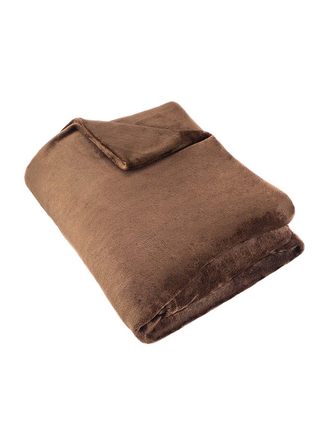 Polyester Luxury Blanket polyester Brown