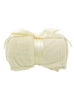 Simplicity Soft Plush Fuzzy Throw Blanket Yellow 42 x 60inch 