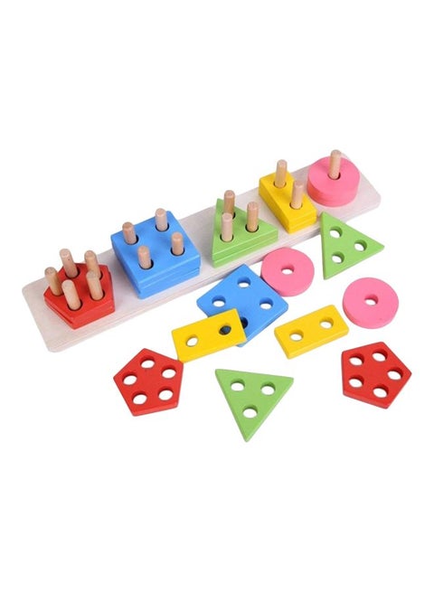 Wooden Intellectual Geometric Shape Matching Toy WT5GCS