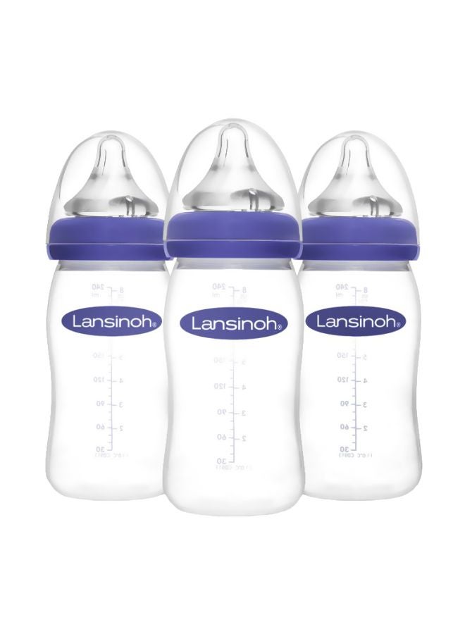 Lansinoh - Pack Of 3 Feeding Bottles 8oz - Image 1