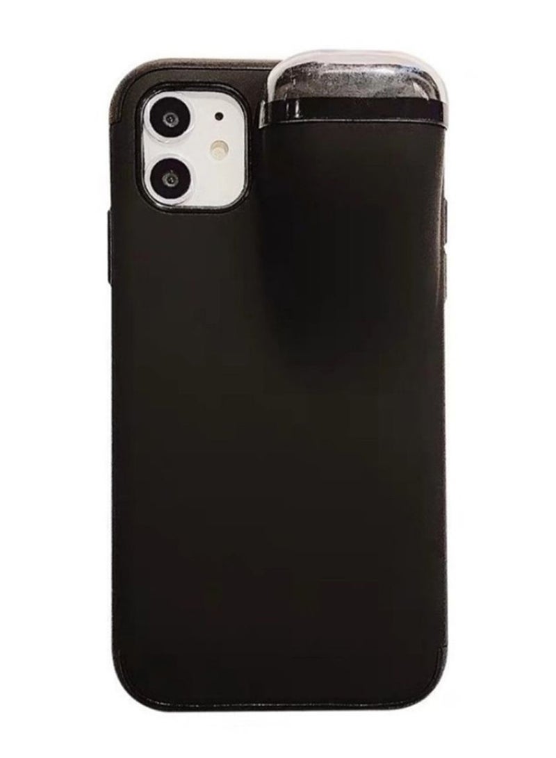 PEOK - 2-In-1 Protective Case Cover For Apple iPhone 11/AirPods2 Black - Image 1