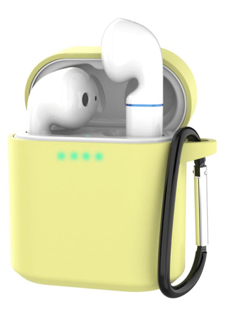 TOEON Protective Case Cover With Carabiner For Huawei Freebuds2 Pro Yellow/Black