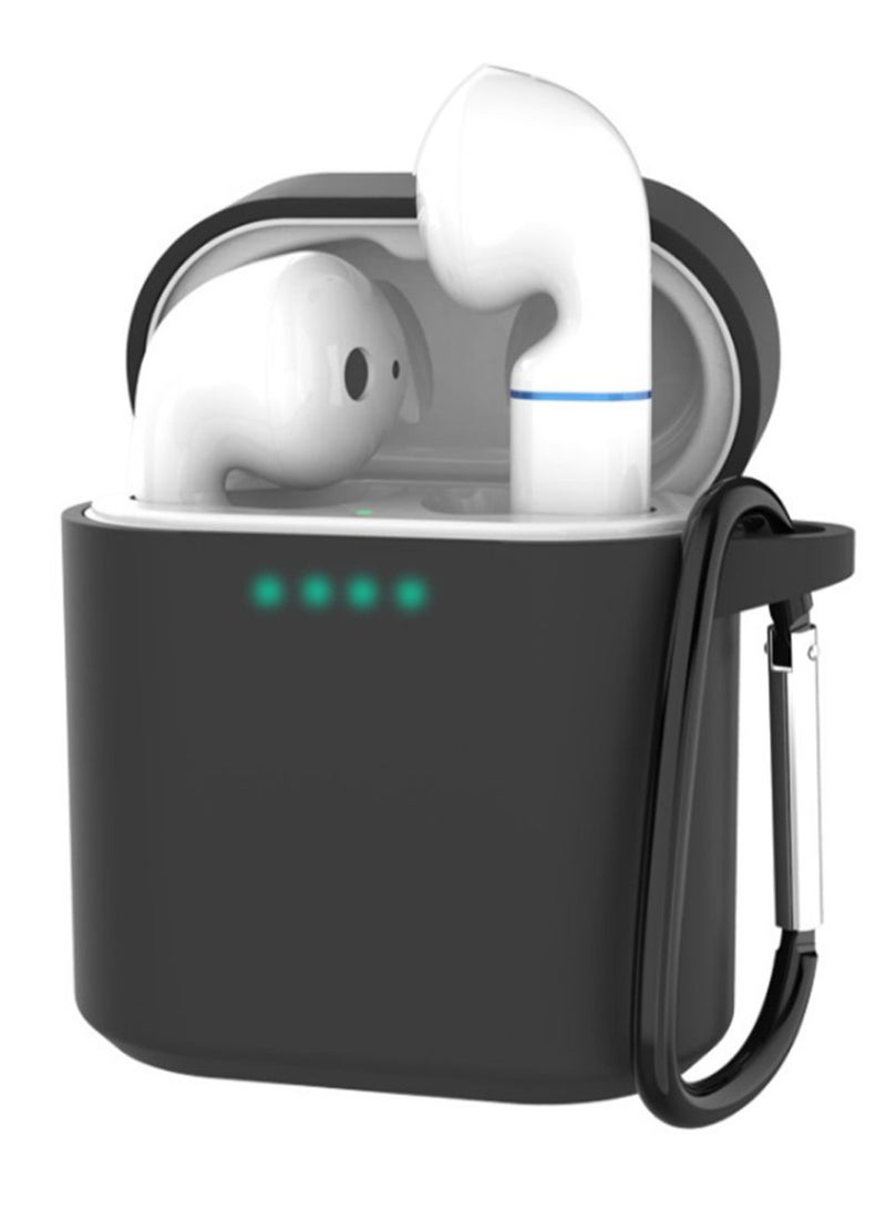 تو أون غطاء حماية بتصميم  مزود بحلقة لسماعات هواوي فري بادز 2 برو أسود