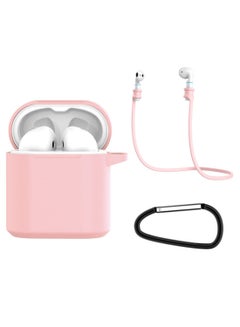 PEOK Bluetooth Headset Protective Sleeve With Anti-Lost Rope And Hanging Buckle Pink/Black 
