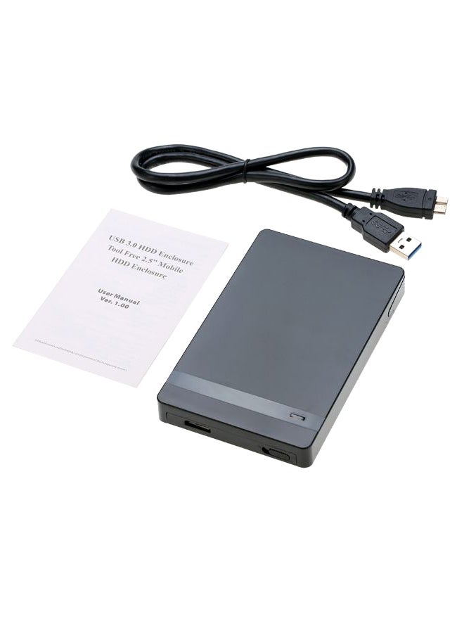 SATA SSD HDD To USB 3.0 Converter Adapter Enclosure Case Black - Image 2