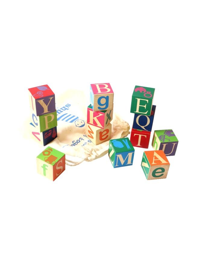 Shumee 13-Piece Wooden Alphabet Stacking Block Set 6546465  - Image 3