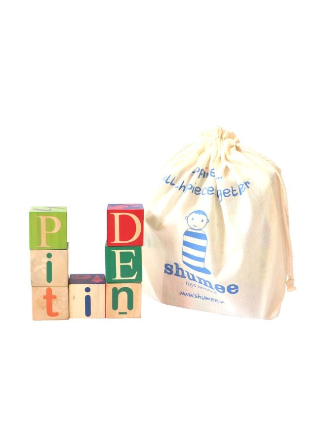 Shumee 13-Piece Wooden Alphabet Stacking Block Set 6546465  - Image 2