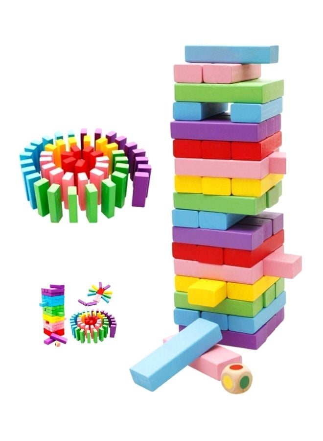 Toyshine 54-Piece Wooden Stacking Block Toy  - Image 1