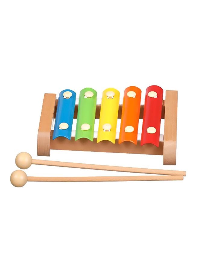 BAYBEE Wooden Xylophone Musical Toy BBWT175-5B  - Image 1