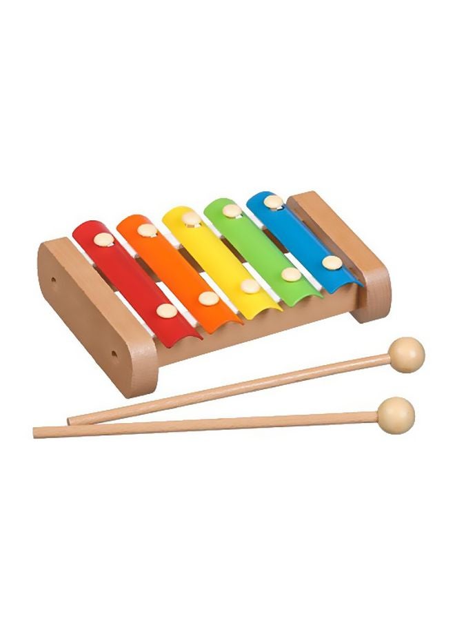 BAYBEE Wooden Xylophone Musical Toy BBWT175-5B  - Image 2