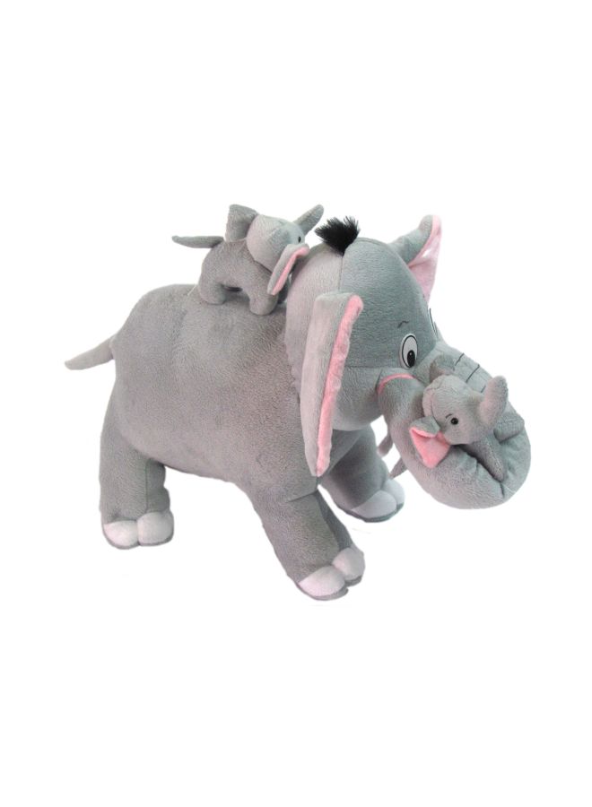 Tickles Mother Elephant With Babies Stuffed Toy AT-T087 41cm - Image 3