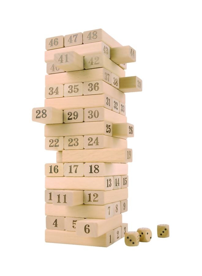 Magicwand 58-Piece Wooden Stacking Block Set  - Image 1