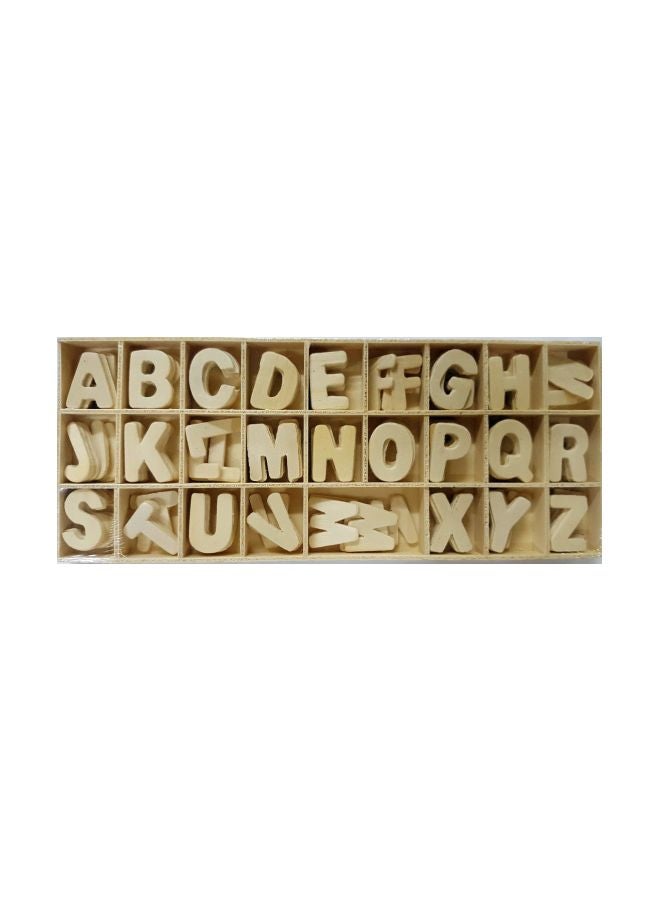 CRAFTDEV Wooden Alphabet Set 3.3cm - Image 1