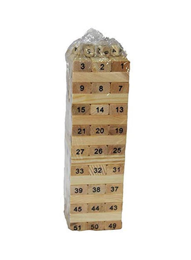 Okayji 58-Piece Wooden Tower Stacking Blocks  - Image 2