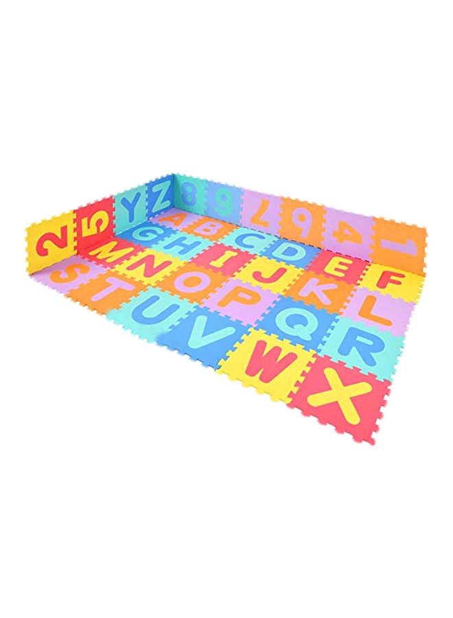 فنبلاست بساط بازل بنمط حروف وأرقام من 36 قطعة - Image 1