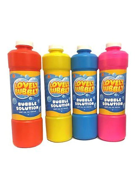 4 Piece Bubble Gun Refill Liquid 500ml