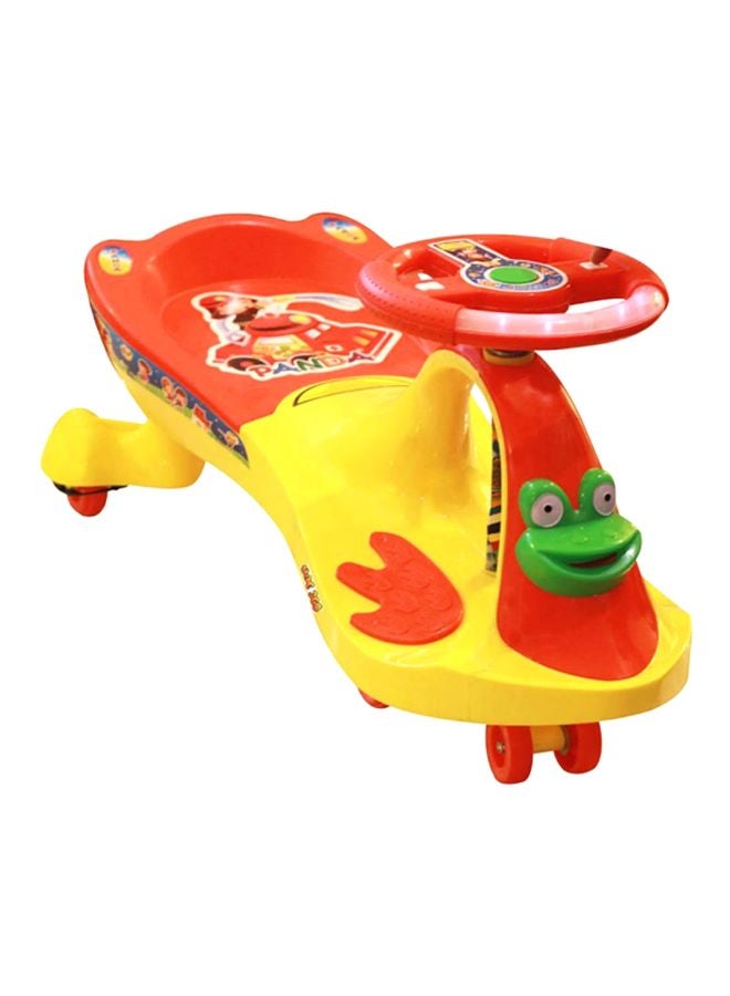 باندا لعبة سيارة ركوب سوينج من اليقطين بتصميم ضفدع