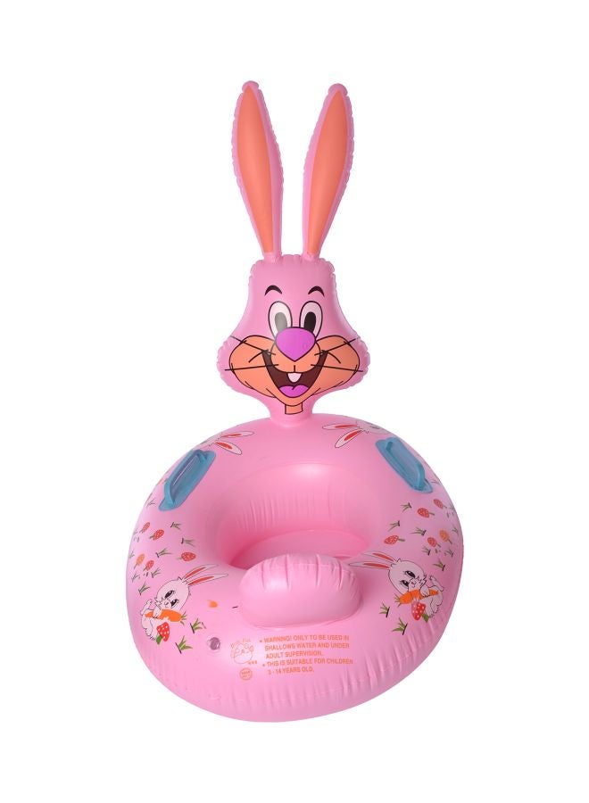 إيز لايف عوامة سباحة حلقية قابلة للنفخ على شكل أرنب طراز EZ-SWM-1332ZEB