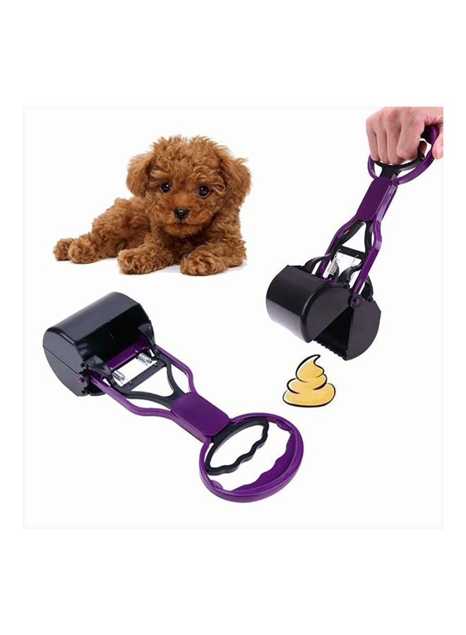 Generic Pet Long Handle Jaw Poop Scoop Purple 28cm  - Image 2