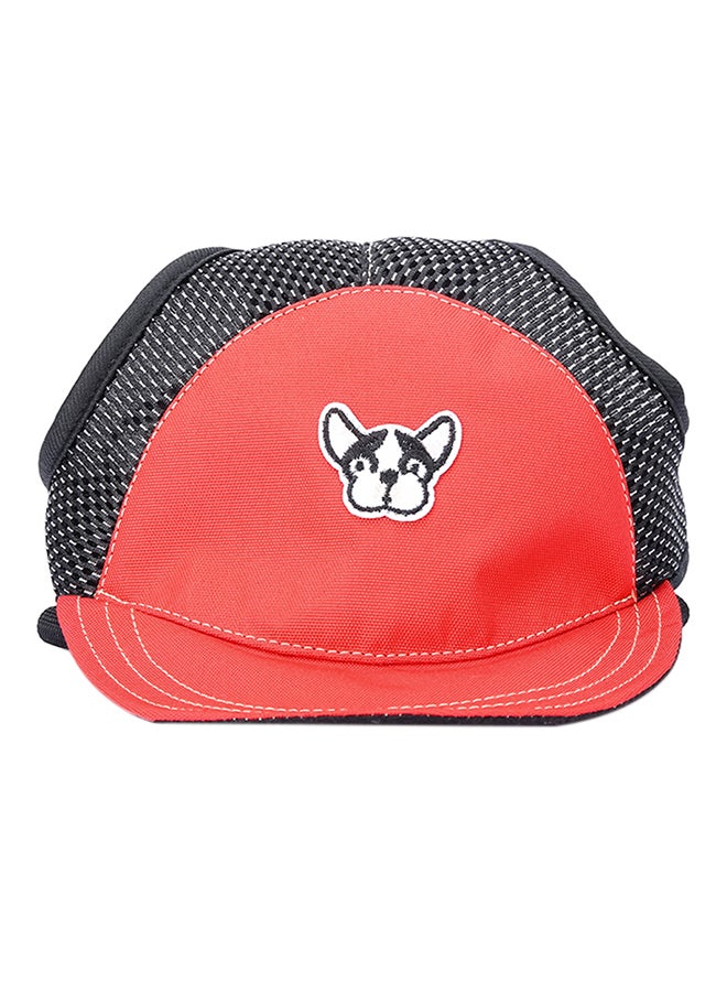 قبعة بيسبول واقية بإبزيم قابل للتعديل للكلاب الصغيرة والجراء أحمر L - Image 1