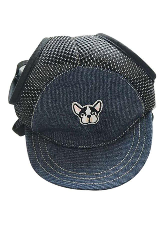 قبعة بيسبول واقية بإبزيم قابل للتعديل للكلاب الصغيرة والجراء أزرق داكن M - Image 1