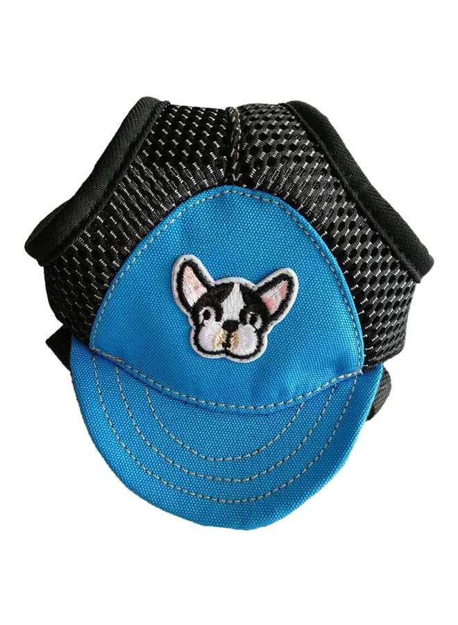 قبعة بيسبول واقية بإبزيم قابل للتعديل للكلاب الصغيرة والجراء أزرق M - Image 1