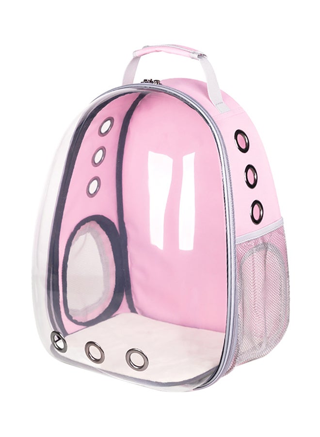 Generic Pet Dog Carrier Travel Backpack Pink 13.4 x 9.8 x 16.5inch