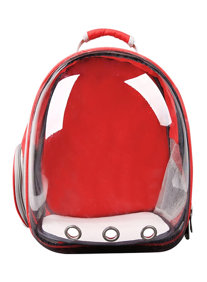 Generic Pet Dog Carrier Travel Backpack Red 13.4 x 9.8 x 16.5inch