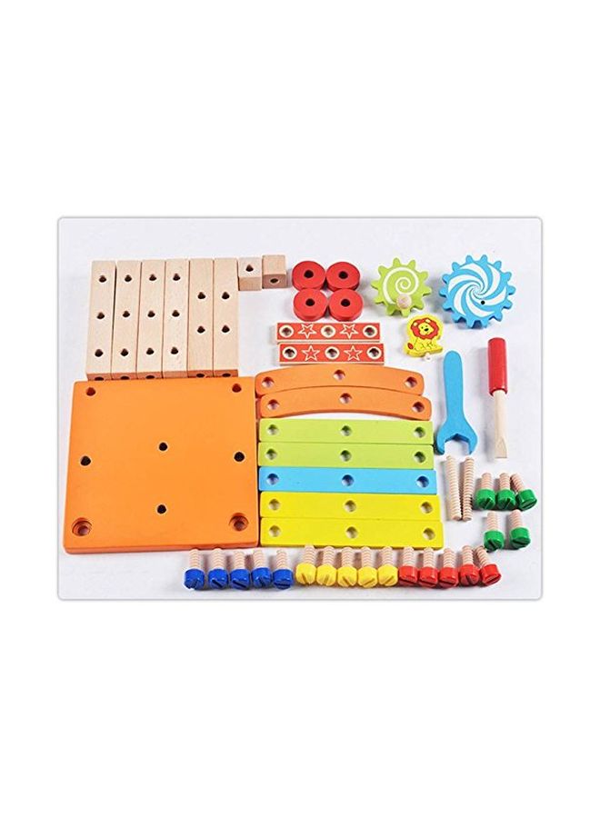 EMOB LT-WT-HMY-9078AB Assembling Disassembling Wooden Chair With Nut And Screw Toy LT-WT-HMY-9078AB 3+ Years - Image 2