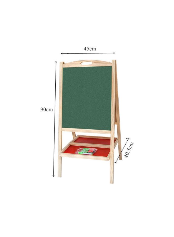 EMOB - Multicolored Wooden Double Sided Folding Drawing And Writing Board Lt-Wt-Kxm-813 - Image 1