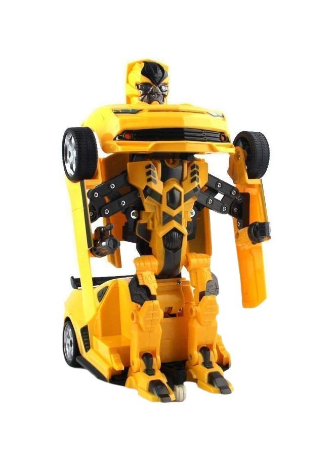 Toys Island - Transformer Car To Robot Play Vehicle Yellow - Image 1