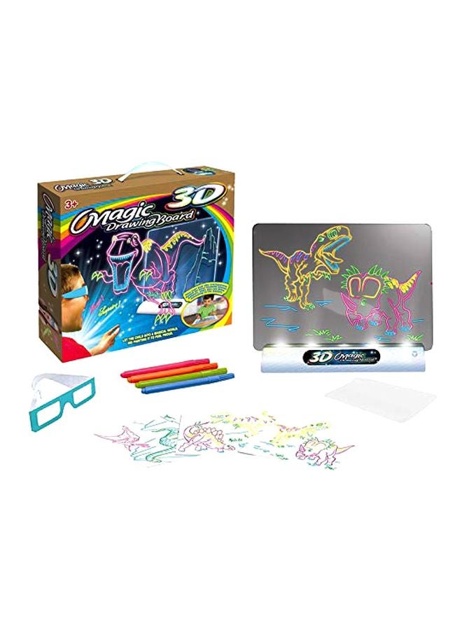سوبر توي لوحة رسم ثلاثية الأبعاد مع قلم رسم ونظارة - Image 1