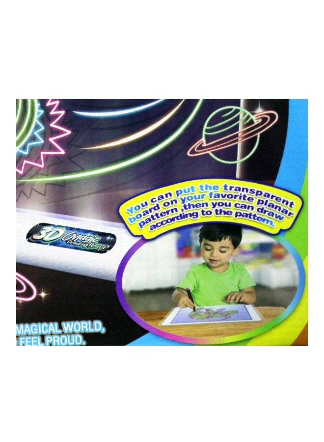 سوبر توي لوحة رسم ثلاثية الأبعاد مع قلم رسم ونظارة - Image 2