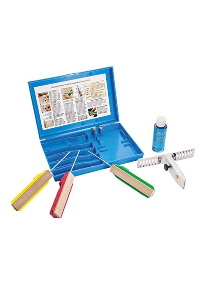 جاتكو عبوة تحتوي على 5 قطع مجموعة أحجار شحذ أزرق/أحمر/أصفر