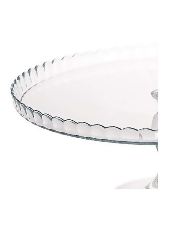 Pasabahce - Patisserie Footed Service Plate With Lid Clear 32cm - Image 1