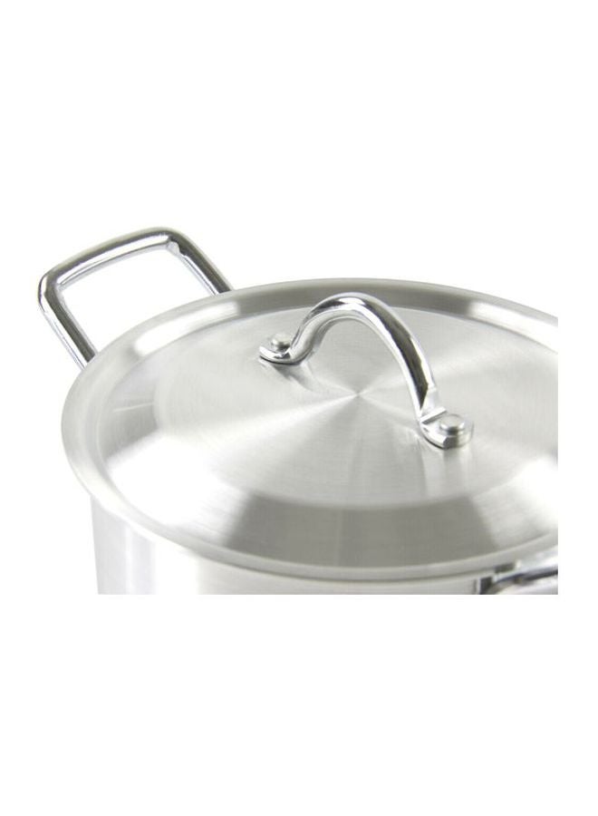 PROFESSIONAL 5-Piece Carina Aluminium Stockpot Set With Lid Silver 5-Piece - Image 2