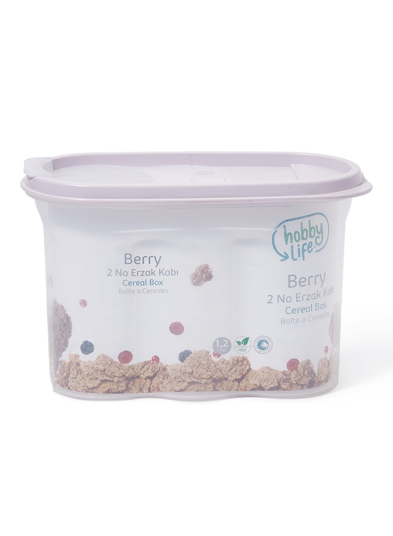 هوبي لايف علبة بيري لحفظ حبوب الإفطار أرجواني - Image 1